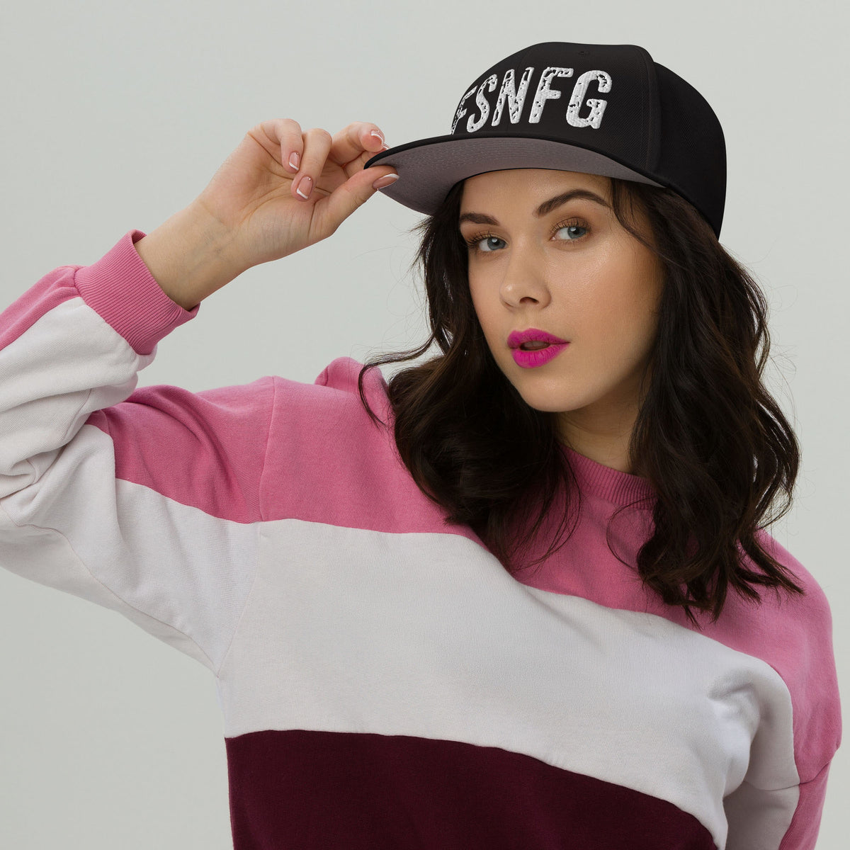 Graffiti Logo Snapback - Black
