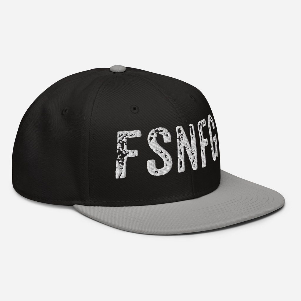 Graffiti Logo Snapback - Black/Grey