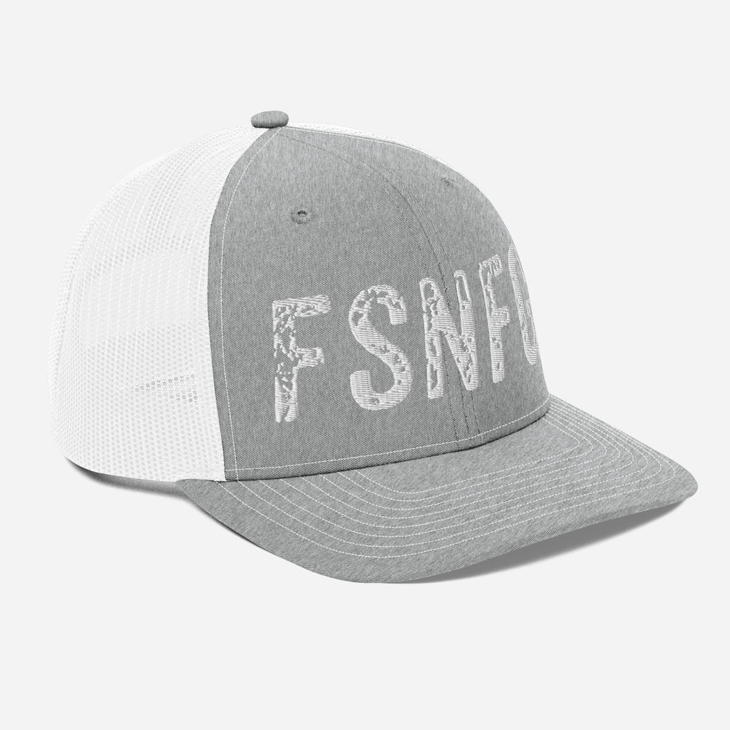 Graffiti Logo Trucker Snapback - Grey/White