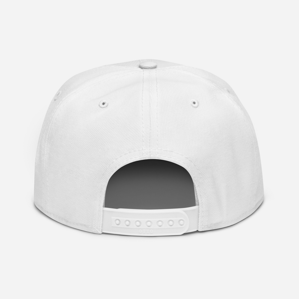 Graffiti Logo Snapback - White