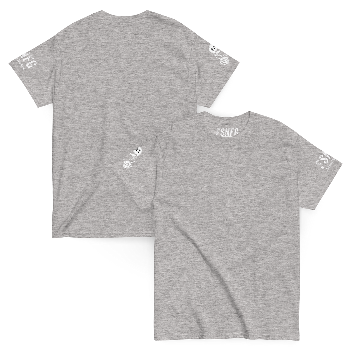 Basic White Logo Tee