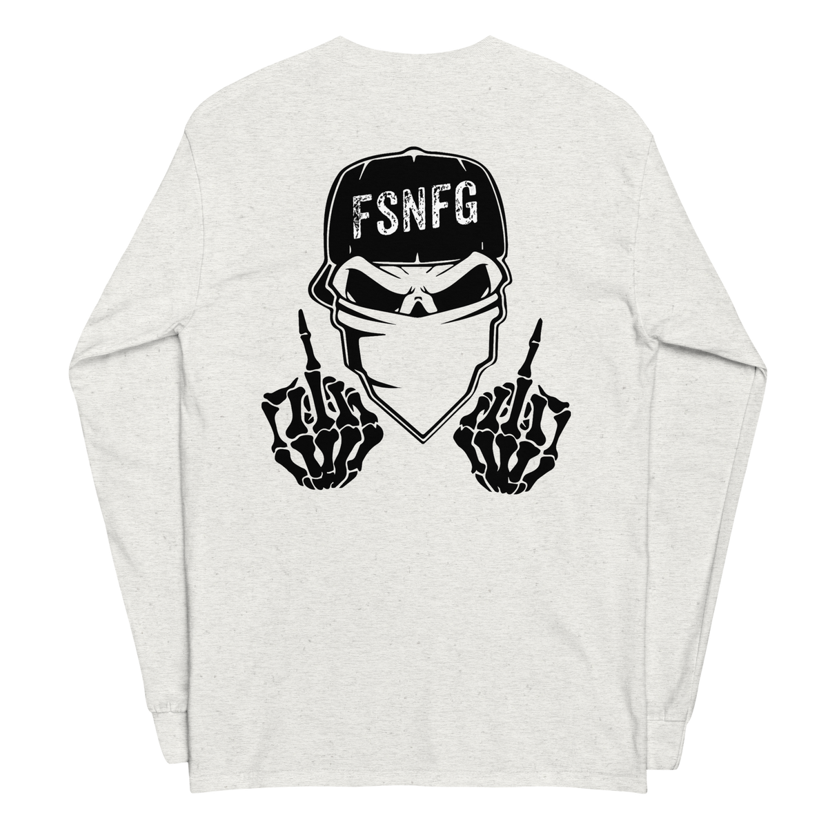 Retro Black Logo Long Sleeve Tee
