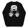 Retro White Logo Long-Sleeved Tee