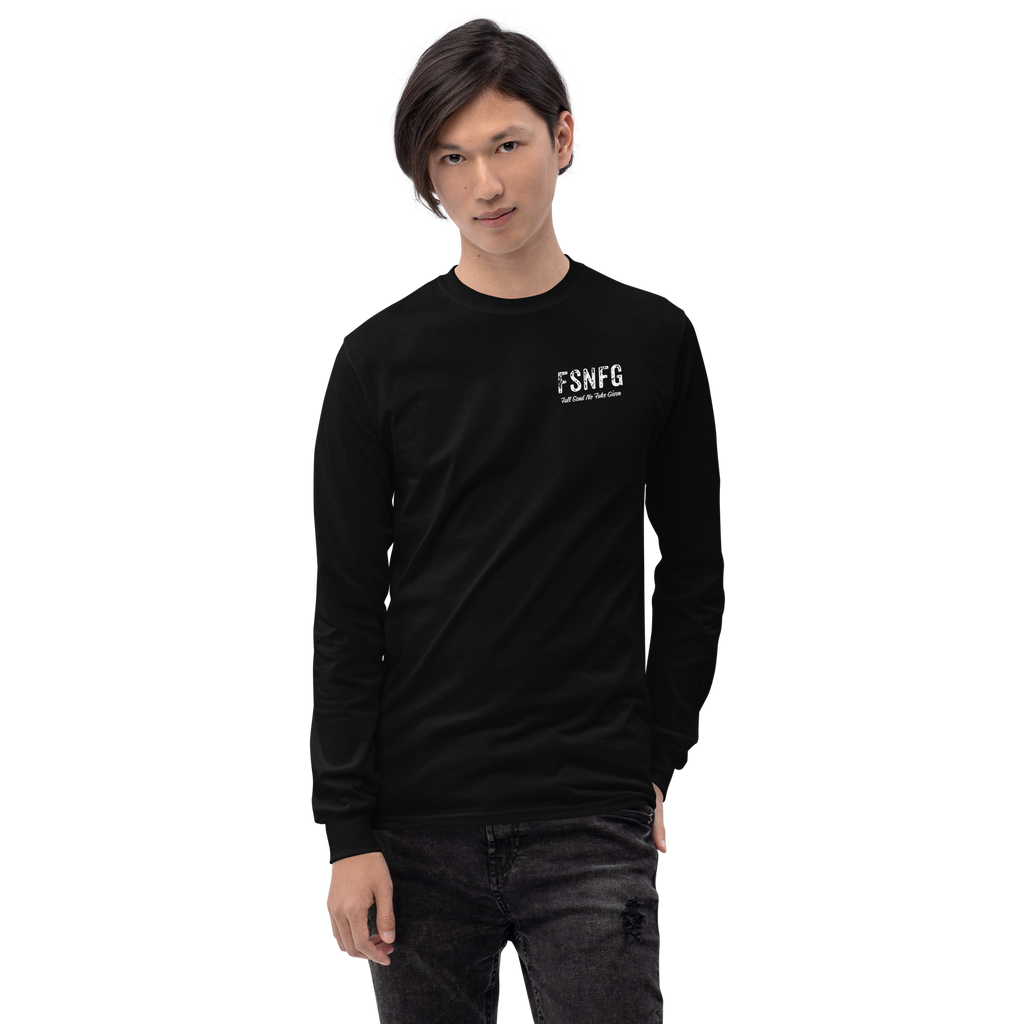 Retro White Logo Long-Sleeved Tee