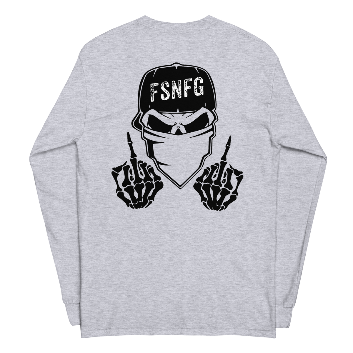 Retro Black Logo Long Sleeve Tee