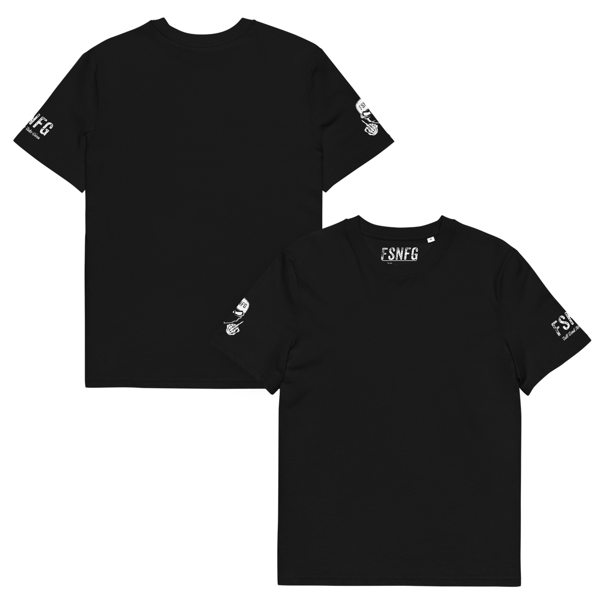 Ladies Basic White Logo Tee