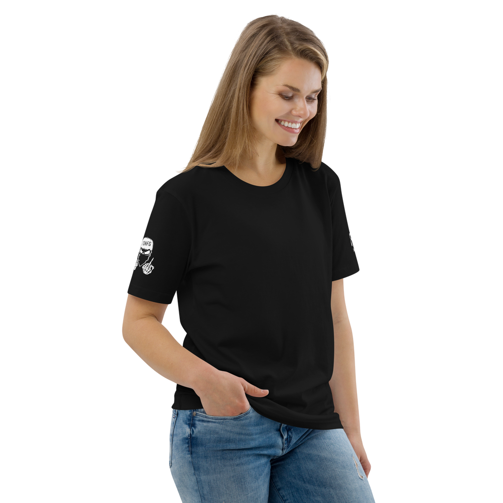 Ladies Basic White Logo Tee
