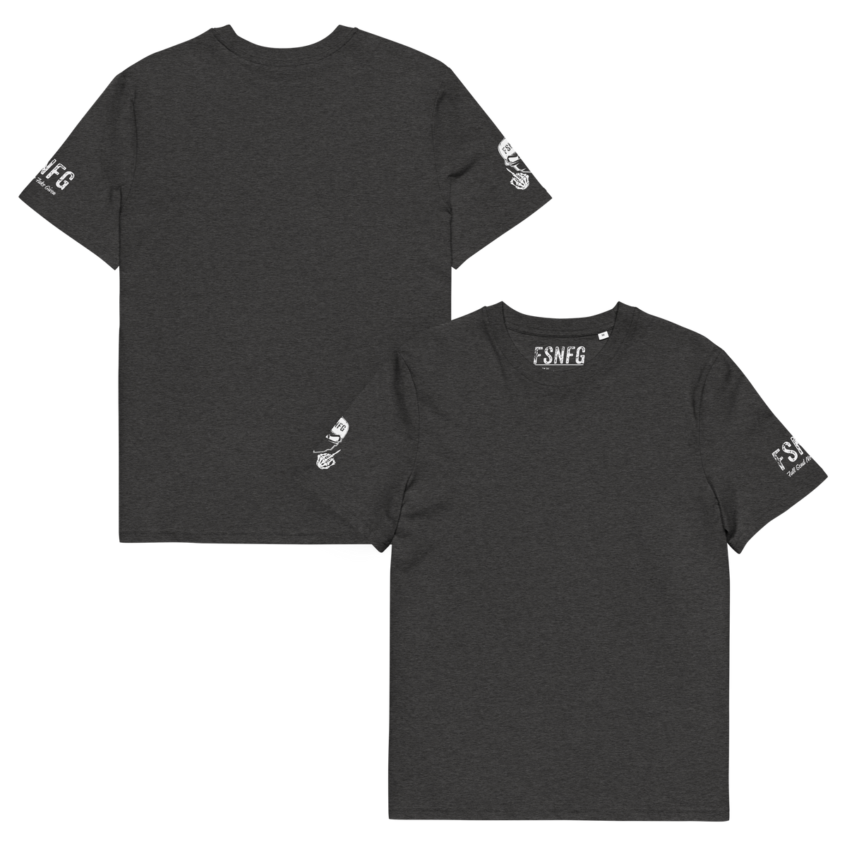 Ladies Basic White Logo Tee