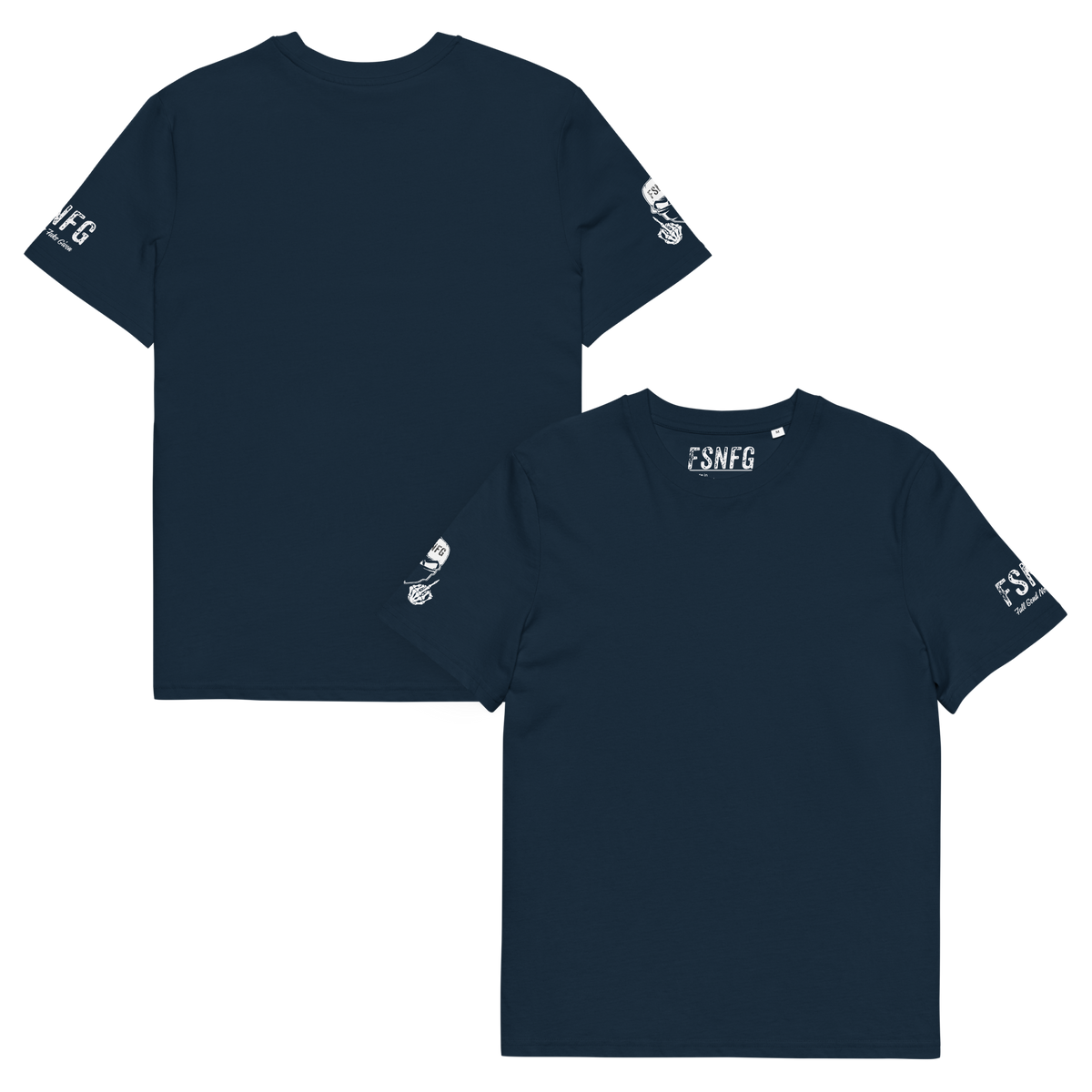 Ladies Basic White Logo Tee