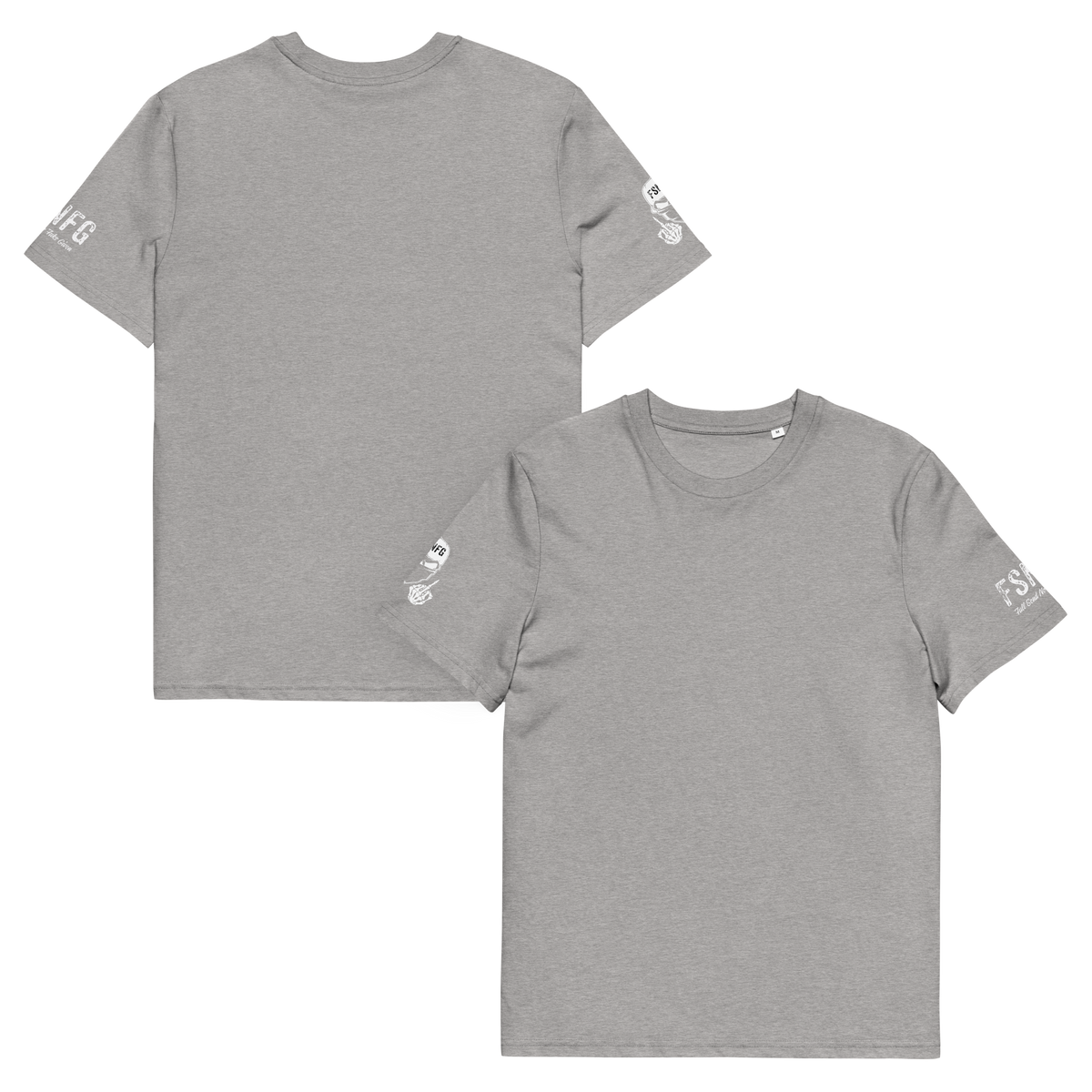 Ladies Basic White Logo Tee