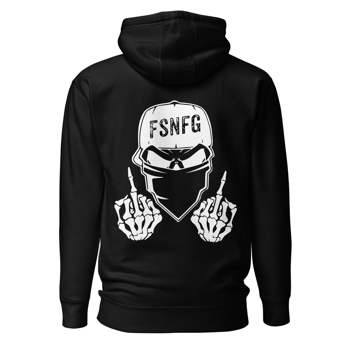 Retro White Logo Hoodie