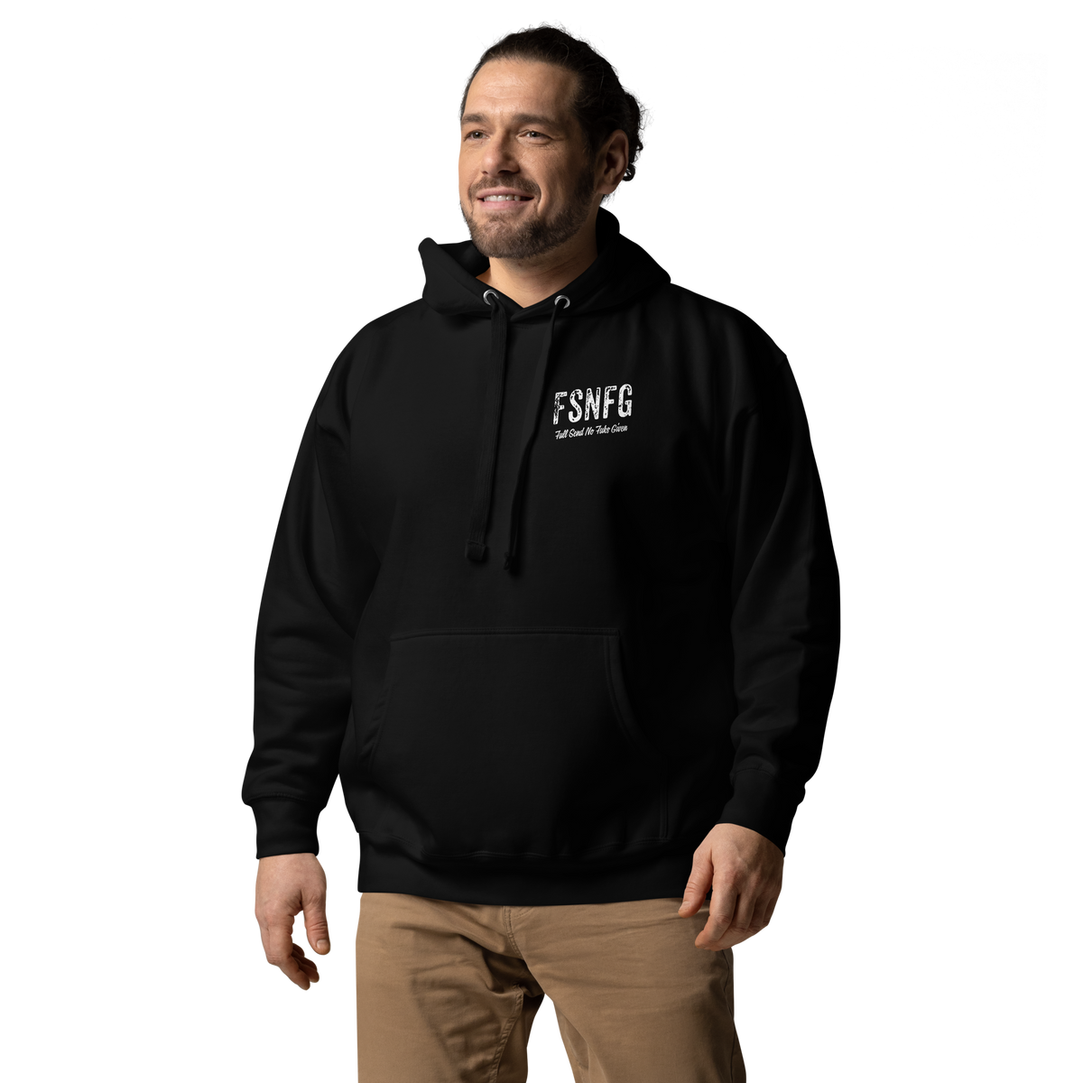 Retro White Logo Hoodie