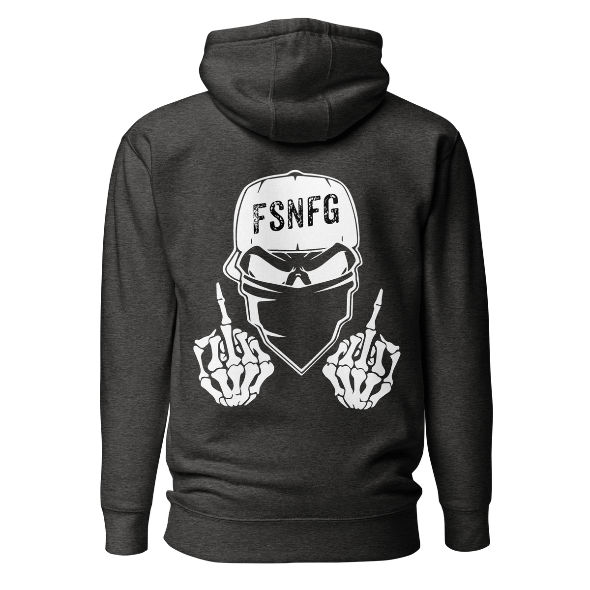 Retro White Logo Hoodie