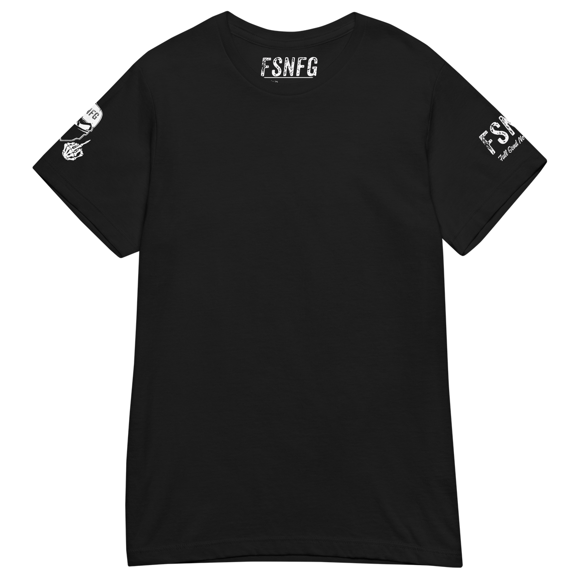 Ladies Fitted Basic White Logo Tee