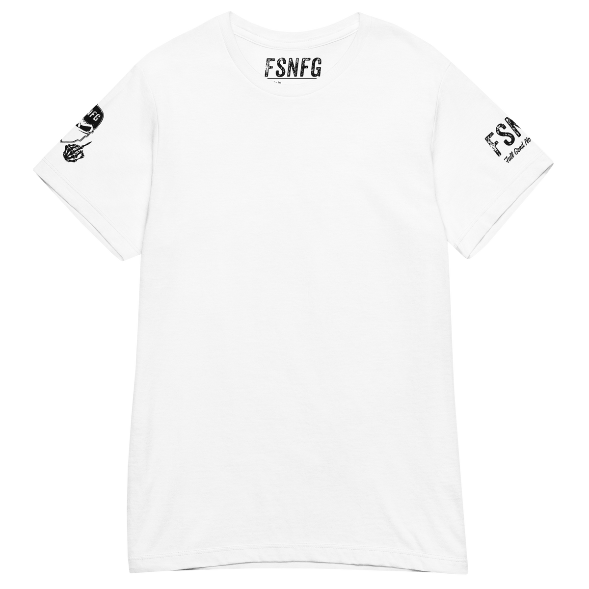 Ladies Fitted Basic Black Logo Tee